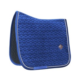 Kentucky Horsewear Tapis de Dressage Basic Velvet - Bleu Marine