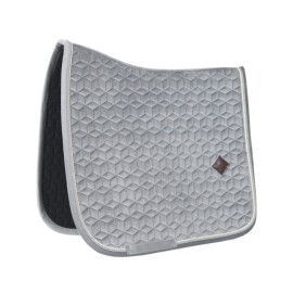 Kentucky Horsewear Tapis de Dressage Basic Velvet - Gris