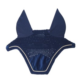 Kentucky Horsewear Bonnet Basic Velvet - Bleu Marine