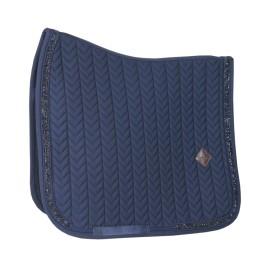 Kentucky Horsewear Tapis de Dressage Glitter Stone - Bleu Marine