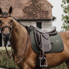 Kentucky Horsewear - Tapis Dressage Color Edition Cuir - Olive