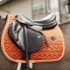 PRECOMMANDE - Kentucky Horsewear Tapis de CSO Velvet - Orange