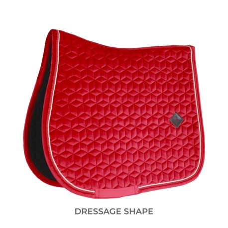 PRECOMMANDE - Kentucky Horsewear - Tapis Dressage Velvet - Rouge