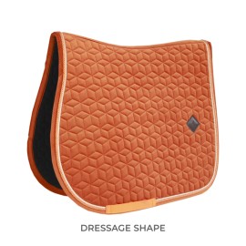 PRECOMMANDE - Kentucky Horsewear Tapis Dressage Velvet - Orangee