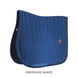 Kentucky Horsewear - Tapis de Dressage Velvet Pearls - Bleu Marine