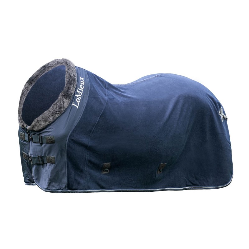 Licol Cheval LeMieux Vogue – Polaire Bleu Roi – Extra Rembourré – Laisse