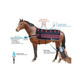 Ezihorse Back Pro Couverture Vibrante Massante et Chauffante